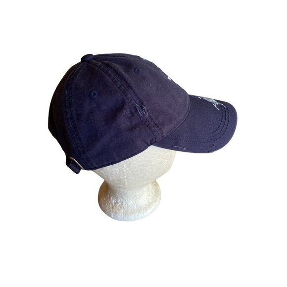 Yatchclub Blue Baseball Hat Cap Embroidered Turtle Detail Adjustable - Picture 4 of 7